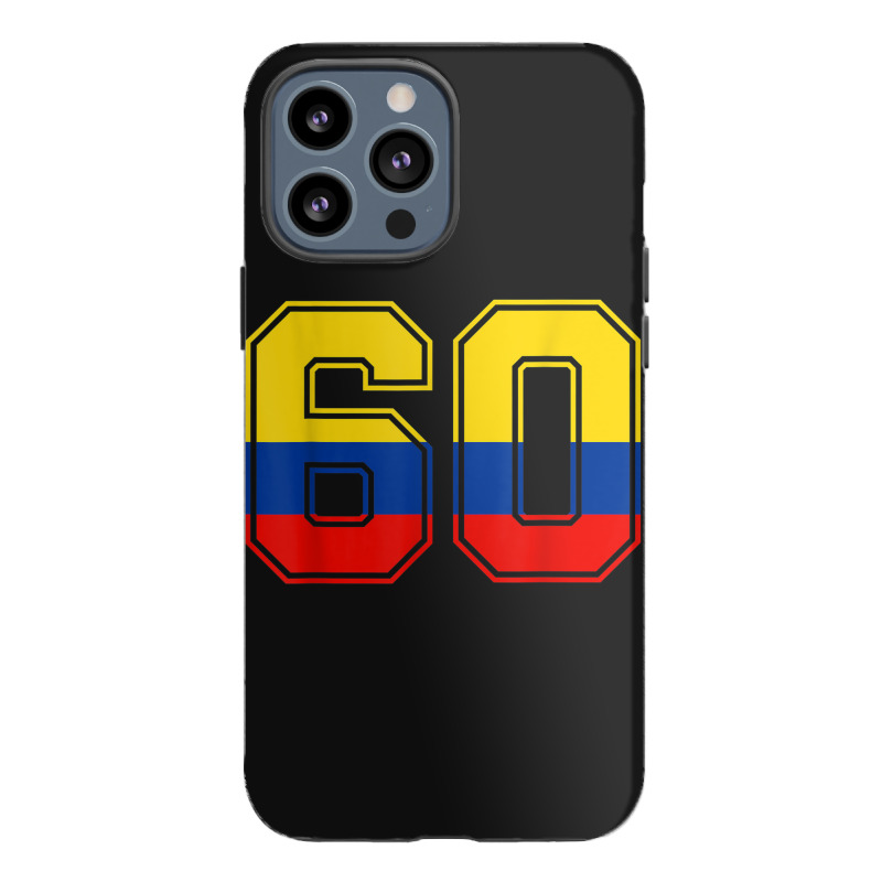 60th Birthday Colombian 60 Years Old Number 60 Colombia Flag Iphone 13 Pro Max Case | Artistshot