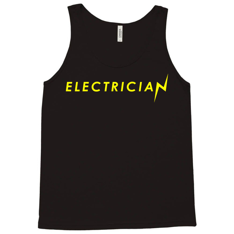 Electrician Flash Thunderbolt Funny Superhero Electricians Tank Top | Artistshot