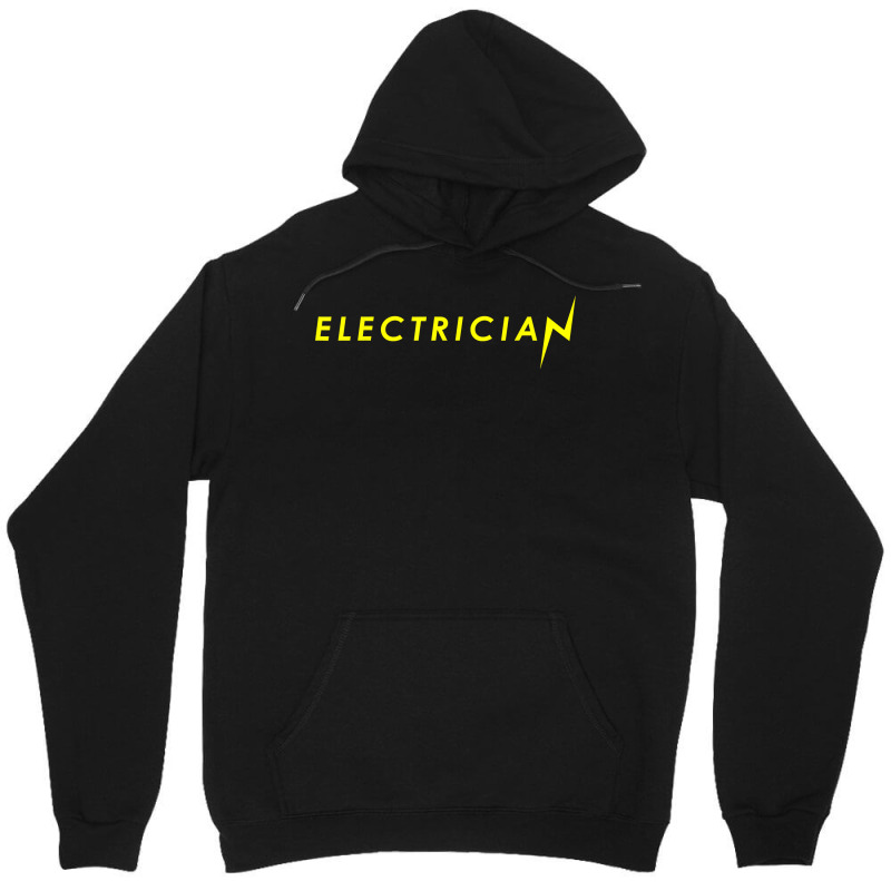 Electrician Flash Thunderbolt Funny Superhero Electricians Unisex Hoodie | Artistshot