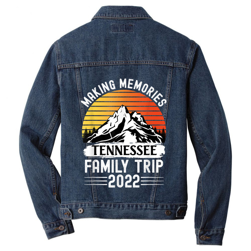 Tennessee Family Vacation 2022 Mountains Camping Family Trip Men Denim Jacket by MarilynCleo | Artistshot