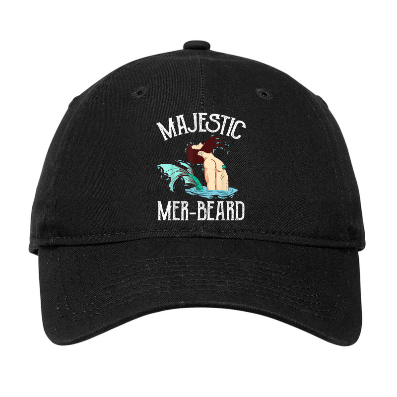 Majestic Mer-beard Funny Merman Manly Merman Adjustable Cap | Artistshot