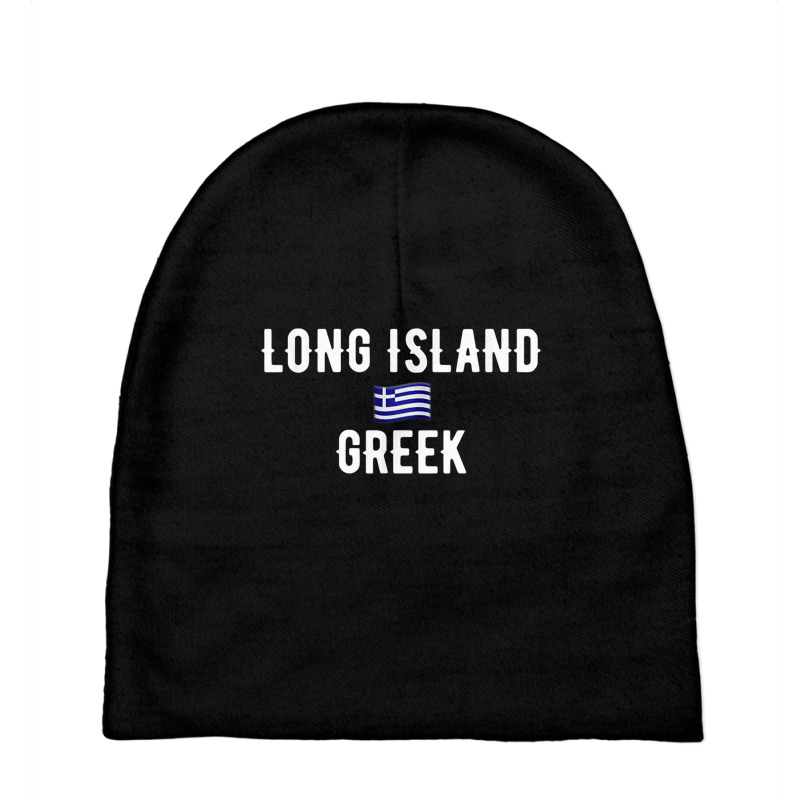 Long Island Greek! Flag Of Greece New York T Shirt Baby Beanies by cm-arts | Artistshot