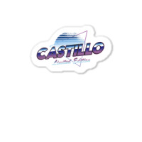 Castillo Name Shirt Aesthetic Vaporwave 80s 90s Surname T Shirt Sticker | Artistshot