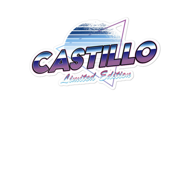 Castillo Name Shirt Aesthetic Vaporwave 80s 90s Surname T Shirt Sticker | Artistshot