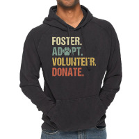 Vintage Foster Adopt Volunteer Donate Animals Rescue Shelter Long Slee Vintage Hoodie | Artistshot