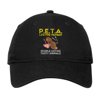 Meateater Barbeque People Food Delicious Animal Peta Adjustable Cap | Artistshot