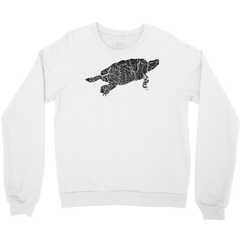 Snapping Turtle Distressed Print   Vintage Snapping Turtle T Shirt Crewneck Sweatshirt | Artistshot