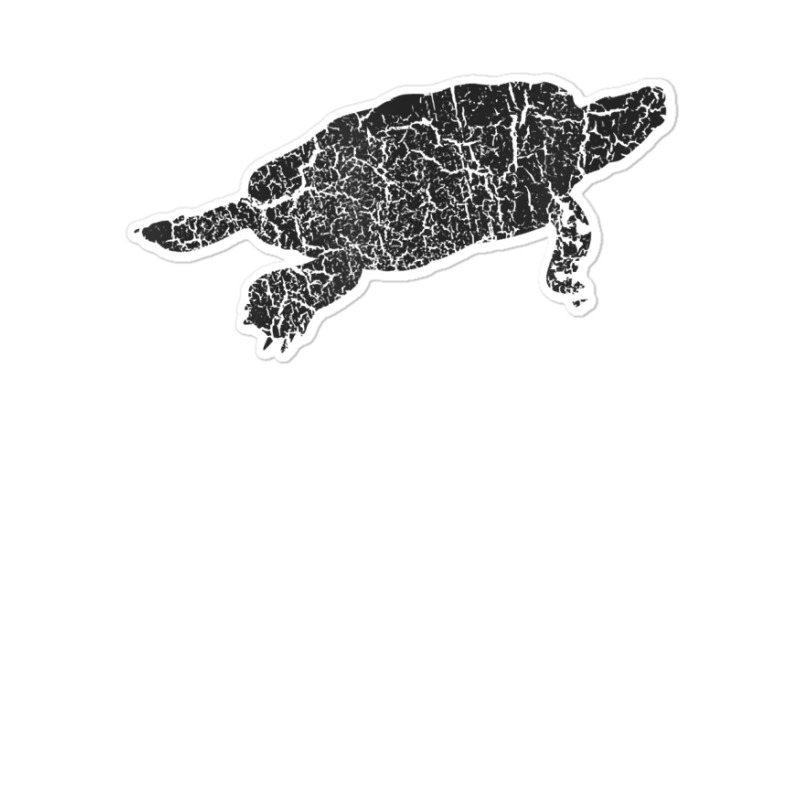 Snapping Turtle Distressed Print   Vintage Snapping Turtle T Shirt Sticker | Artistshot