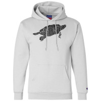 Snapping Turtle Distressed Print   Vintage Snapping Turtle T Shirt Champion Hoodie | Artistshot