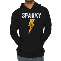 Electrician Funny Sparky Nickname Lightning Bolt Distressed Tank Top Lightweight Hoodie | Artistshot