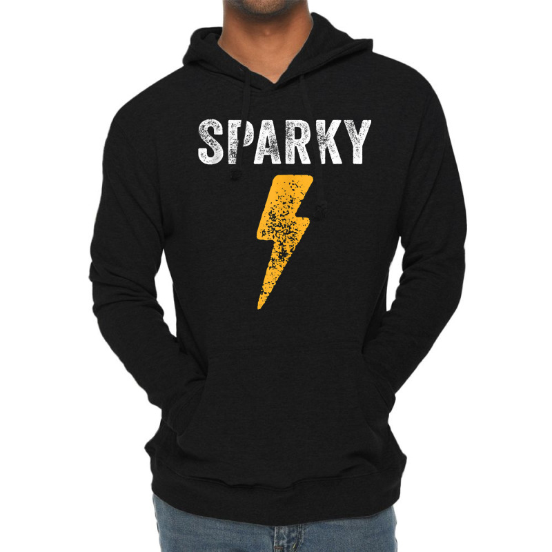 Electrician Funny Sparky Nickname Lightning Bolt Distressed Tank Top Lightweight Hoodie by NorikoKanemura | Artistshot