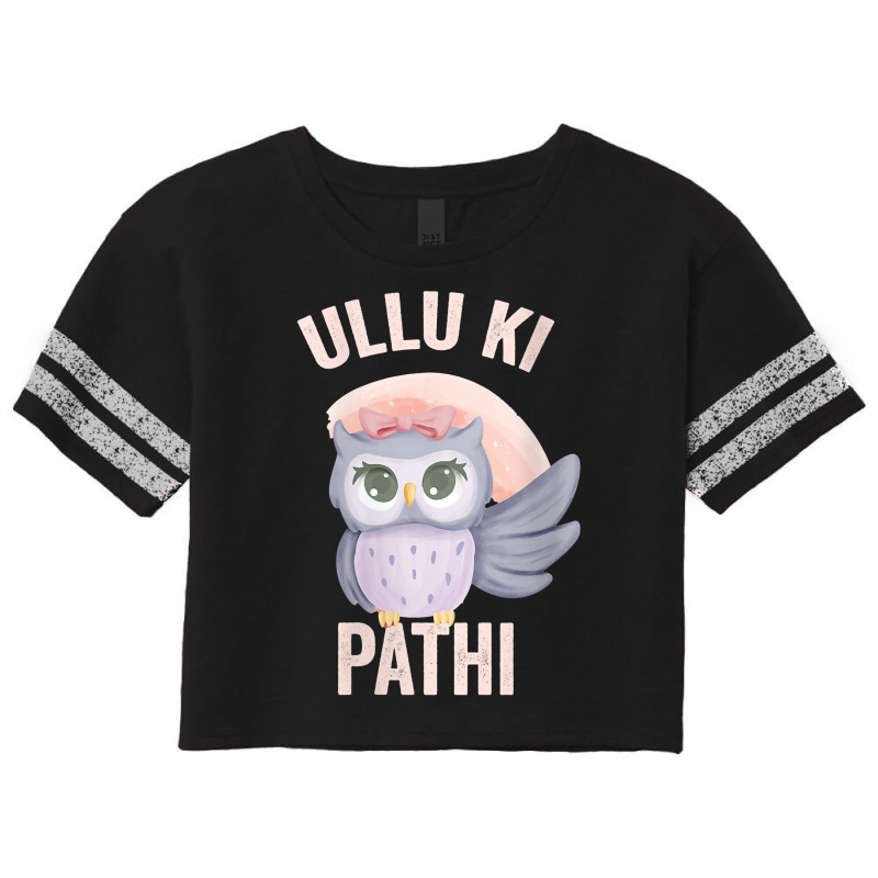 Womens Ullu Ki Pathi Funny Desi Owl For Indians And Pakistanis V Neck Scorecard Crop Tee by voigterannen | Artistshot