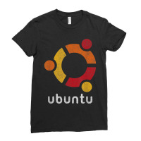 Ubuntu - Debian Based Linux Operating System For Coders Ladies Fitted T-shirt | Artistshot