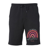 Funny Isn't Happy Hour Anytime Fleece Short | Artistshot