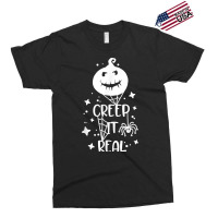 Funny Creep It Real Halloween Pumpkin Party Costume Design T Shirt Exclusive T-shirt | Artistshot