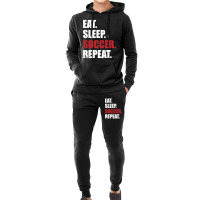 Eat Sleep Soccer Repeat Hoodie & Jogger Set | Artistshot