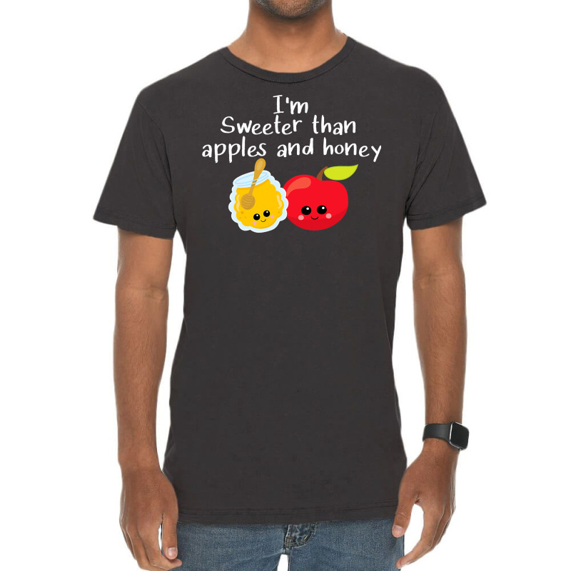 Rosh Hashanah Apples And Honey Shana Tova Jewish New Year Vintage T-shirt | Artistshot