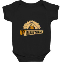 First I Drink Coffee Then I Build Things   Woodworking Baby Bodysuit | Artistshot