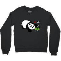 Hug A Panda T With Augmented Reality Pairing Crewneck Sweatshirt | Artistshot