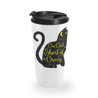 One Cat Short Of Crazy Travel Mug | Artistshot