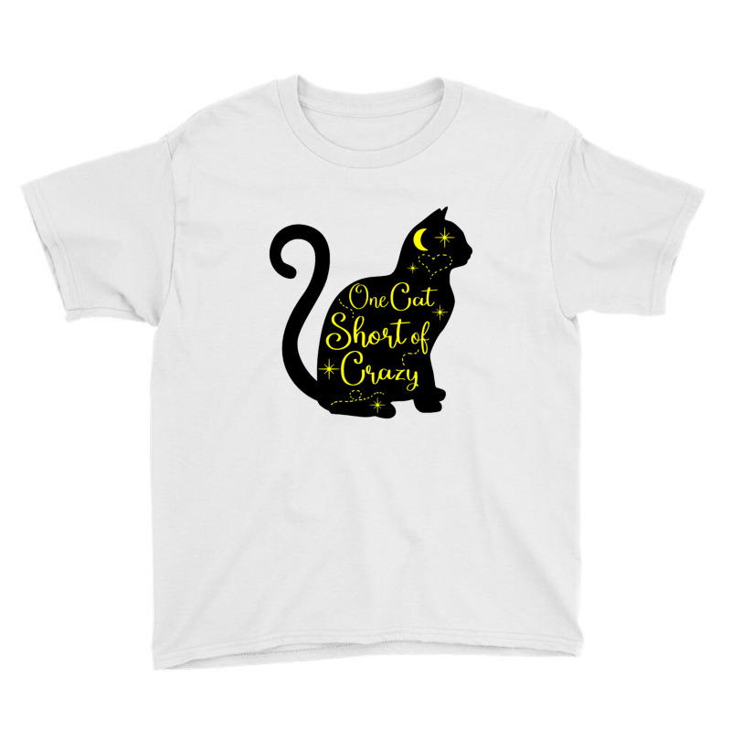 One Cat Short Of Crazy Youth Tee | Artistshot