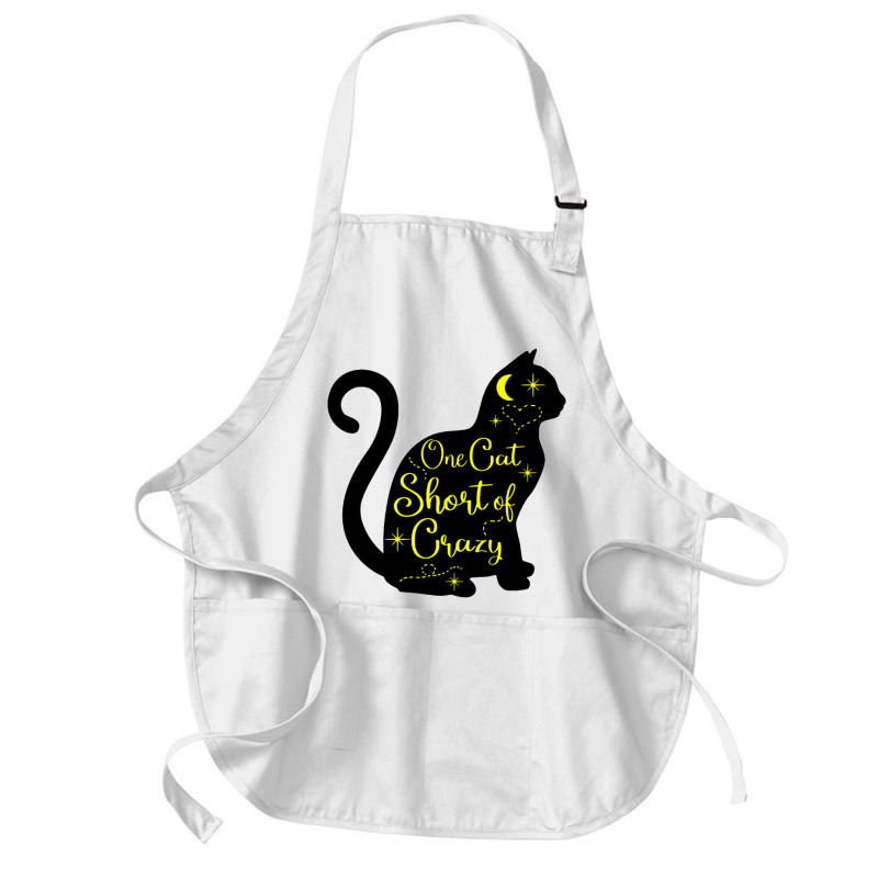 One Cat Short Of Crazy Medium-length Apron | Artistshot