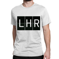 Lhr London Gb Uk Retro World Travel Gift Airport Code Premium T Shirt Classic T-shirt | Artistshot