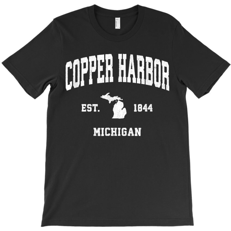 Copper Harbor Michigan Mi Vintage Athletic Sports Design T Shirt T-shirt | Artistshot