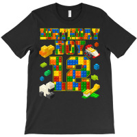 12 Years Old Block Building Boy 12th Birthday Master Builder T-shirt | Artistshot