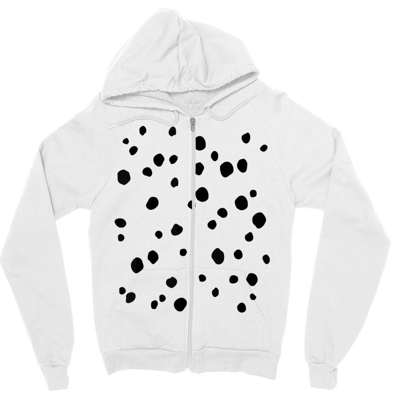 Dalmatian Dog Funny Halloween Costume Diy Pet Owner Zipper Hoodie | Artistshot