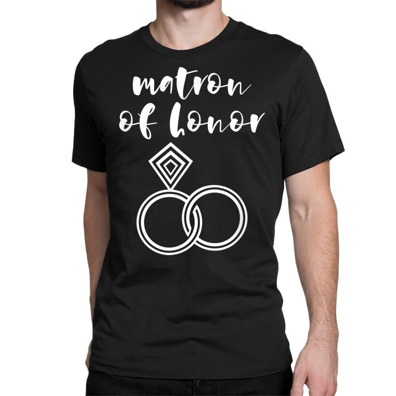 Matron Of Honor Wedding Rings T Shirt Classic T-shirt by cm-arts | Artistshot