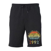 30 Years Old Awesome Since December 1992 30th Birthday Gift Fleece Short | Artistshot