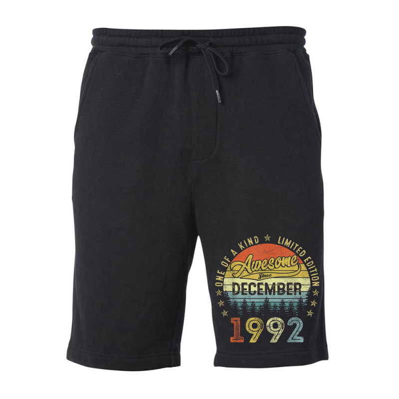 30 Years Old Awesome Since December 1992 30th Birthday Gift Fleece Short | Artistshot