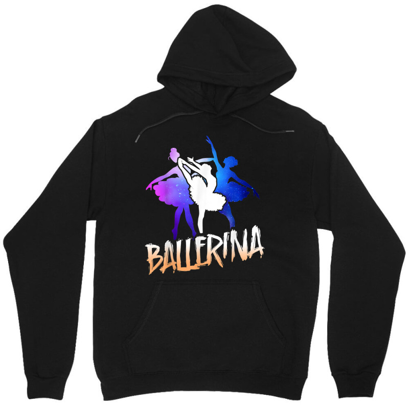 Ballet Dancer Dance Girl Ballerina Space Retro Ballerina Unisex Hoodie by Newshirt | Artistshot