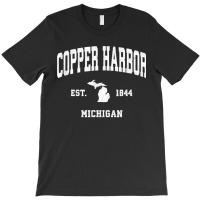 Copper Harbor Michigan Mi Vintage Athletic Sports Design T Shirt T-shirt | Artistshot