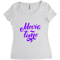 Movie Time, Movie Time Women's Triblend Scoop T-shirt | Artistshot