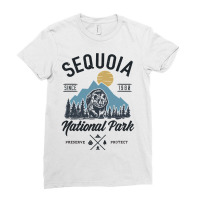 Sequoia National Park Novelty Hiking Camping Ladies Fitted T-shirt | Artistshot