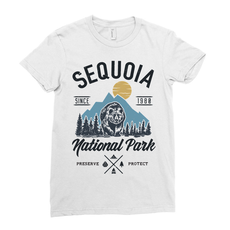 Sequoia National Park Novelty Hiking Camping Ladies Fitted T-Shirt by AuturoMedero90 | Artistshot