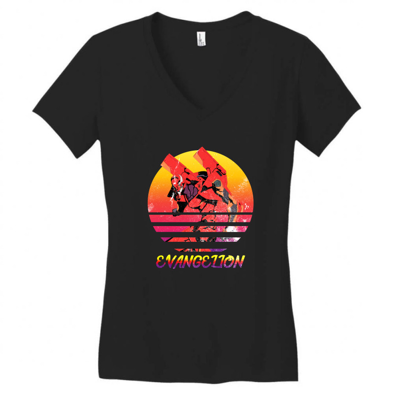 Neon Genesis Evangelion Women's V-Neck T-Shirt by autlu2024 | Artistshot