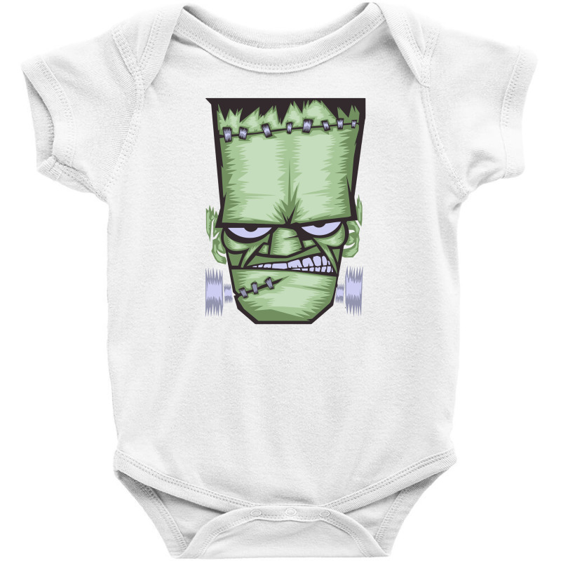 Scary Frankenstein Halloween Baby Bodysuit by zackky | Artistshot