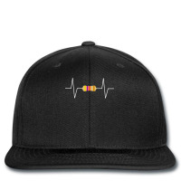 Electronic Resistor Resistance Heartbeat Engineer Printed Hat | Artistshot