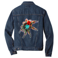 Tarantula Colorful Spider Antilles Pinktoes Men Denim Jacket | Artistshot