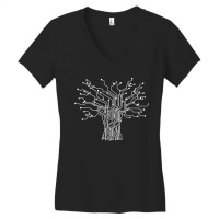 Electronics Technician Binary Tree - Electrical Engineer Women's V-neck T-shirt | Artistshot