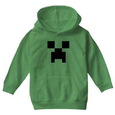 Minecraft Creeper For Green Youth Hoodie Designed By Ofutlu