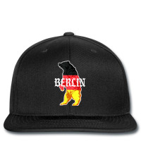 Berlin Bear Painted In The German Flag Vintage Typography Printed Hat | Artistshot