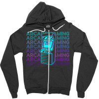 Arcade Gaming Gamer Retro Arcade Gaming Zipper Hoodie | Artistshot