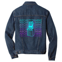 Arcade Gaming Gamer Retro Arcade Gaming Men Denim Jacket | Artistshot