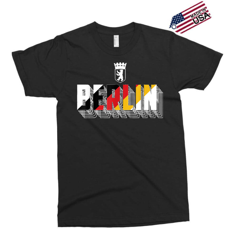 Berlin Typography Germany Flag Berlin Bear Symbol Exclusive T-shirt | Artistshot