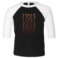 Dream Like Martin Lead Like Harriet Shirt Black History T Shir Toddler 3/4 Sleeve Tee | Artistshot