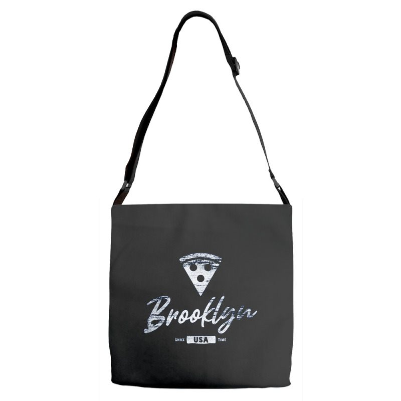 Brooklyn, New York Pizza, The Brooklyn, Brooklyn Art, Brooklyn Vintage Adjustable Strap Totes | Artistshot